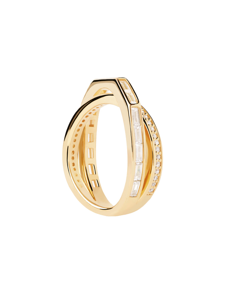 PDPAOLA Olivia Ring - Gold | Mocha Australia