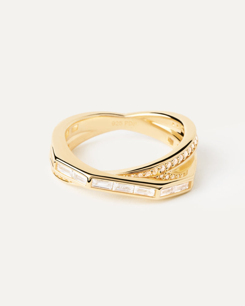 PDPAOLA Olivia Ring - Gold | Mocha Australia