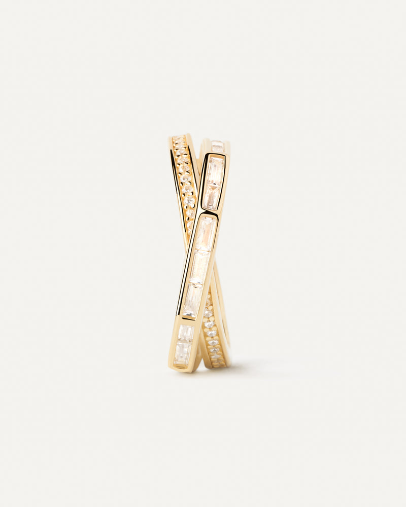 PDPAOLA Olivia Ring - Gold | Mocha Australia