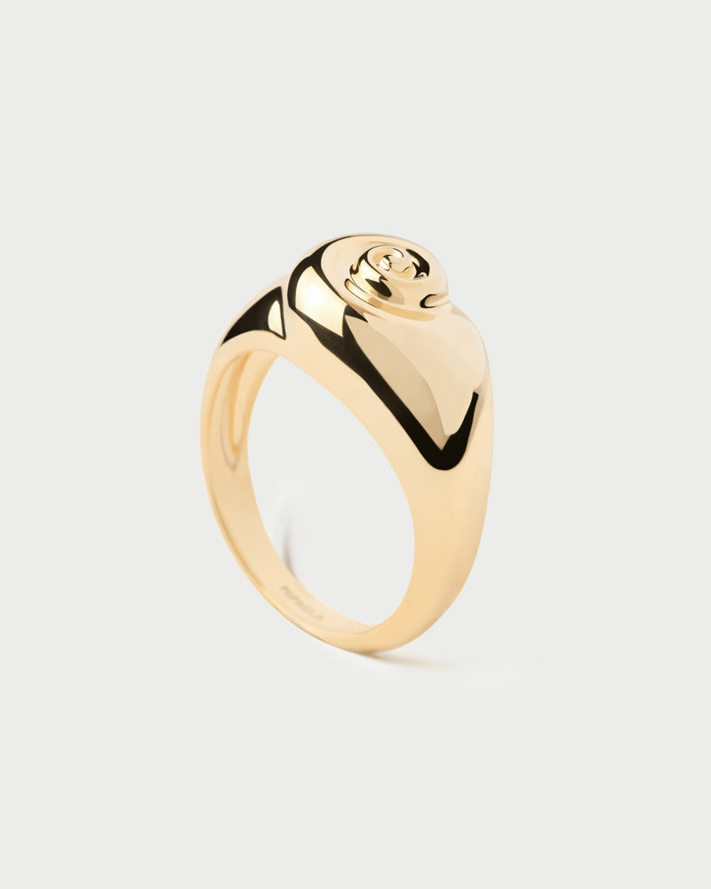 PDPAOLA Shell Ring - Gold | Mocha Australia