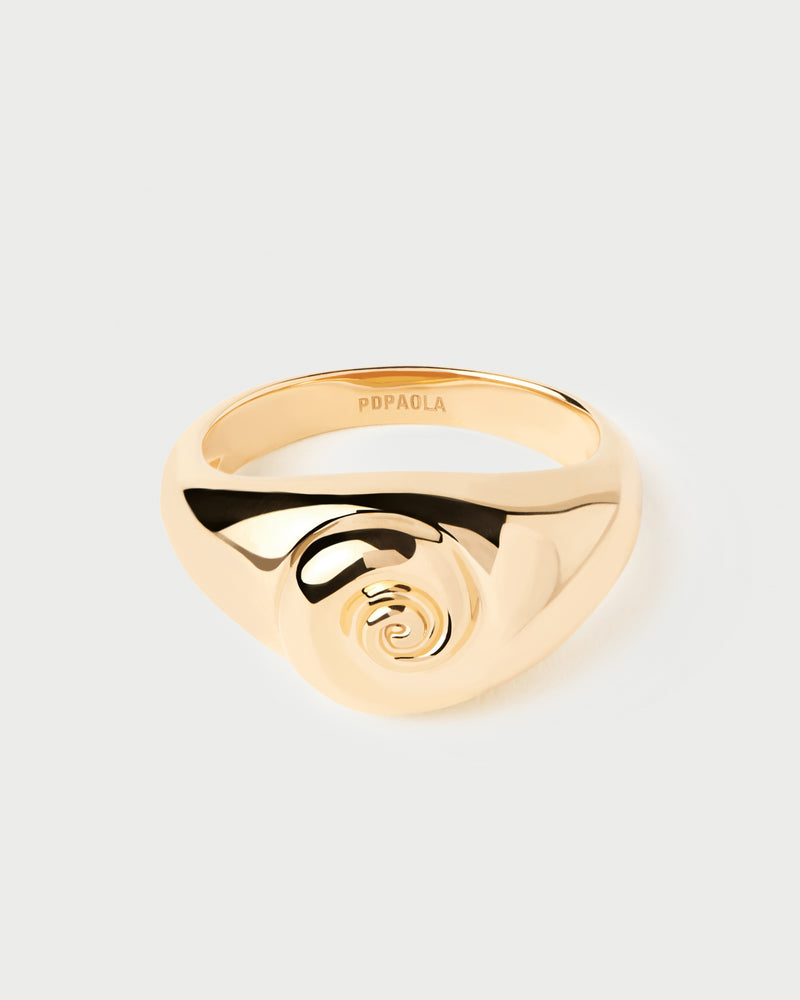 PDPAOLA Shell Ring - Gold | Mocha Australia