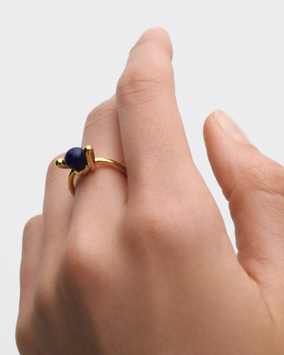 PDPAOLA Sodalite Nexus Ring - Gold | Mocha Australia
