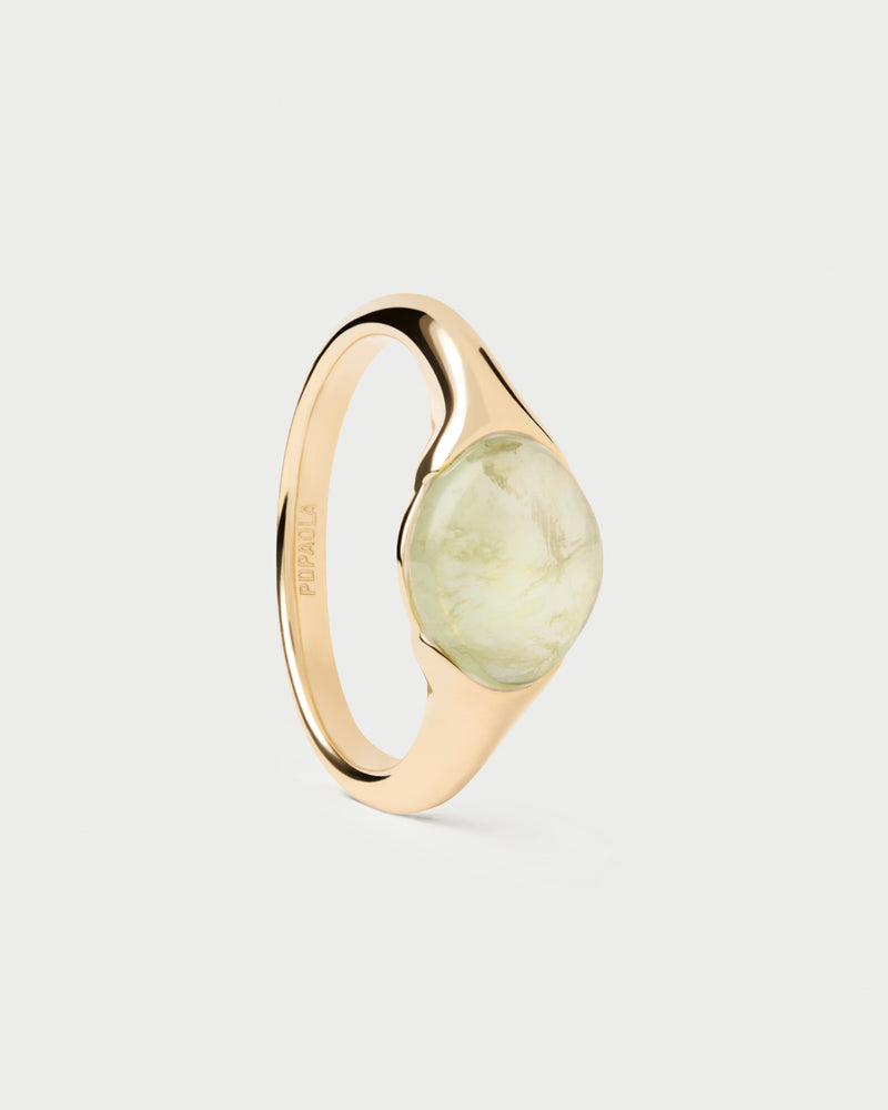 PDPAOLA Prehnite Bay Ring - Gold