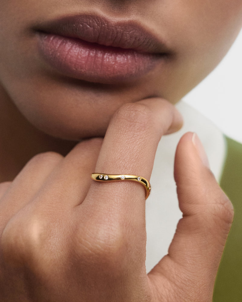 PDPAOLA Air Ring - Gold | Mocha Australia