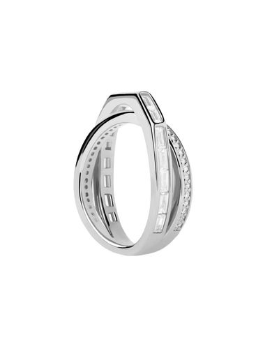 PDPAOLA Olivia Ring - Silver | Mocha Australia