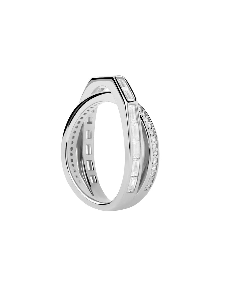 PDPAOLA Olivia Ring- Silver | Mocha Australia