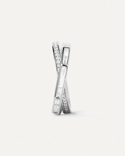 PDPAOLA Olivia Ring - Silver | Mocha Australia
