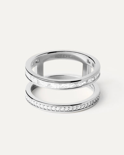 PDPAOLA Bianca Ring- Silver | Mocha Australia