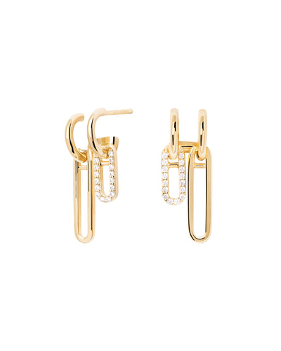 PDPAOLA Nexa Gold Earrings | Mocha Australia