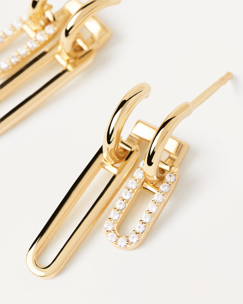 PDPAOLA Nexa Gold Earrings | Mocha Australia