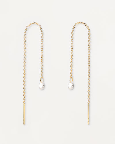 PDPAOLA Waterfall Drop Earrings | Mocha Australia