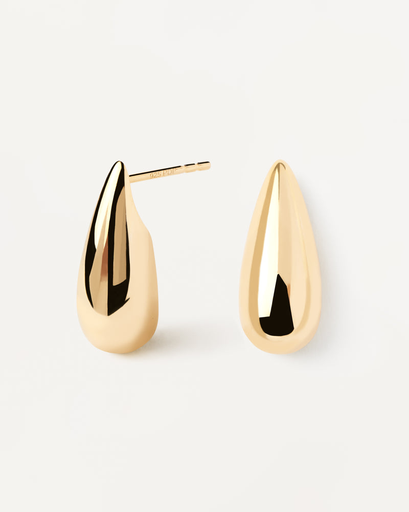 PDPAULA Large Sugar Earrings - Gold | Mocha Australia