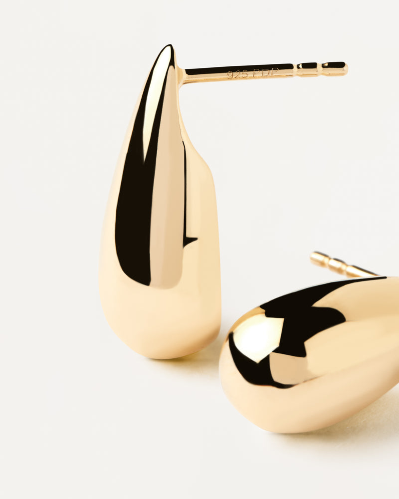 PDPAULA Large Sugar Earrings - Gold | Mocha Australia