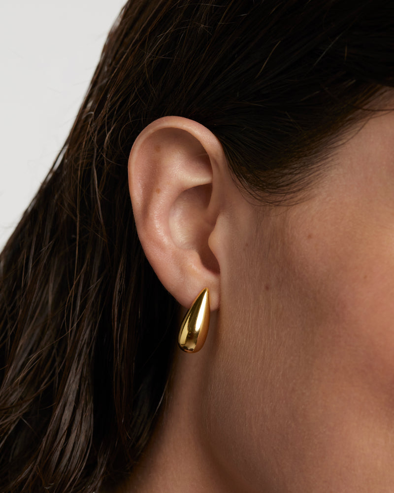 PDPAULA Large Sugar Earrings - Gold | Mocha Australia
