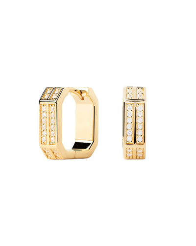 PDPAOLA Olympia Hoops - Gold | Mocha Australia