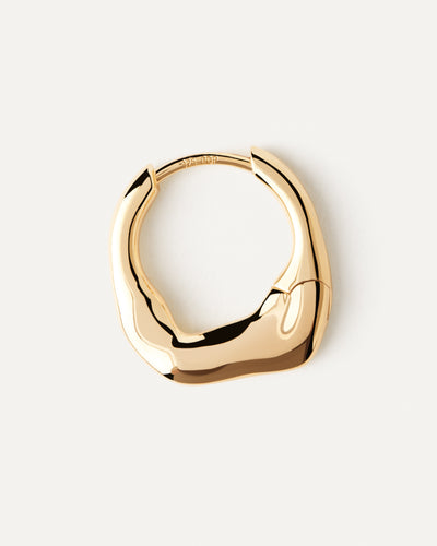 PDPAOLA Mini Magma Hoop Earrings - Gold | Mocha Australia