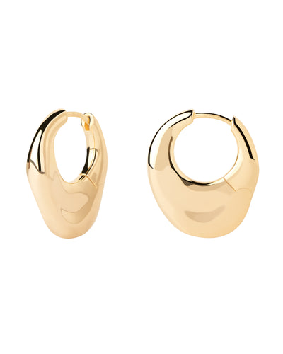 PDPAOLA Volcano Hoops - Gold | Mocha Australia
