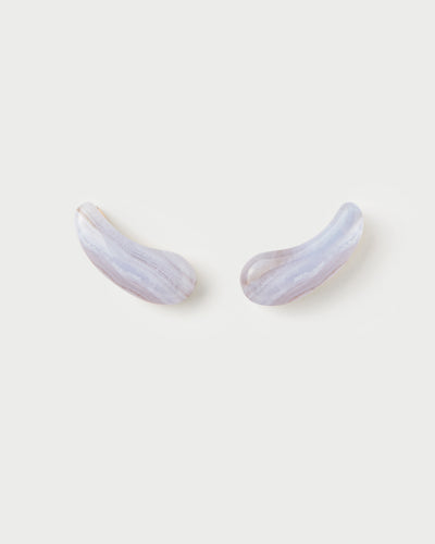 PDPAOLA Blue Lace Agate Aqua Earrings | Mocha Australia