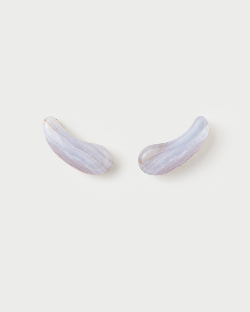 PDPAOLA Blue Lace Agate Aqua Earrings | Mocha Australia