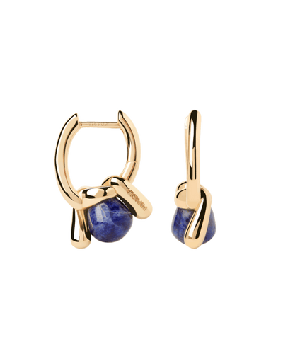 PDPAOLA Sodalite Nexus Hoops | Mocha Australia