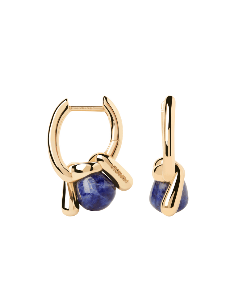 PDPAOLA Sodalite Nexus Hoops | Mocha Australia