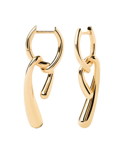 PDPAOLA Twist Hoops - Gold | Mocha Australia