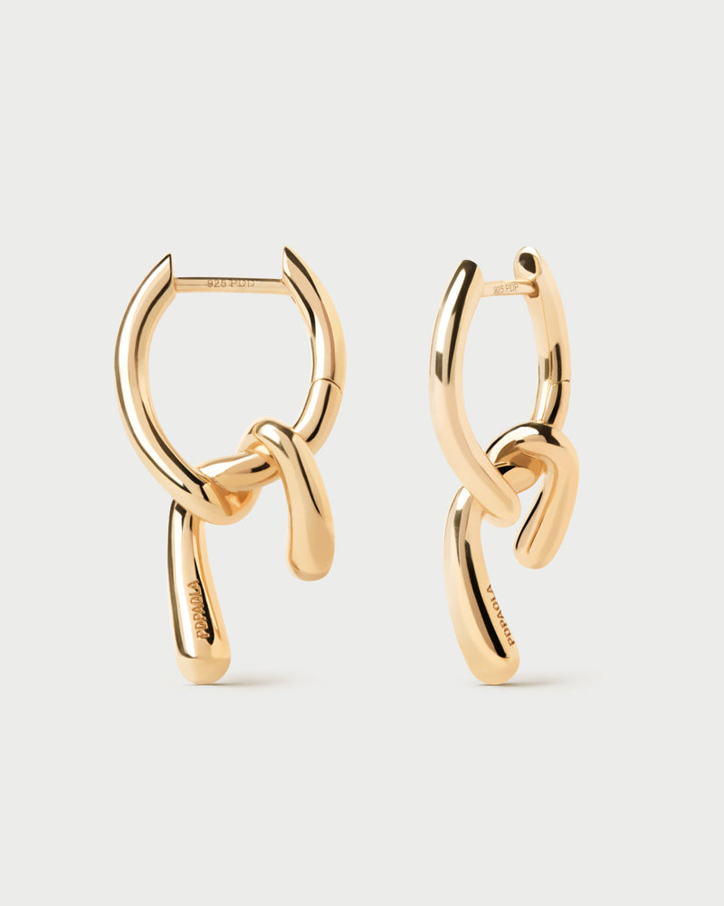PDPAOLA Mini Twist Hoops - Gold | Mocha Australia