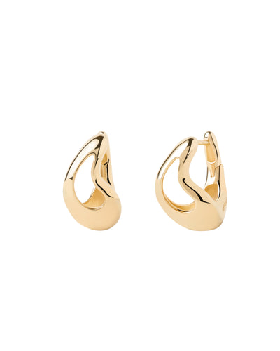 PDPAOLA Tempo Hoop Earrings - Gold | Mocha Australia