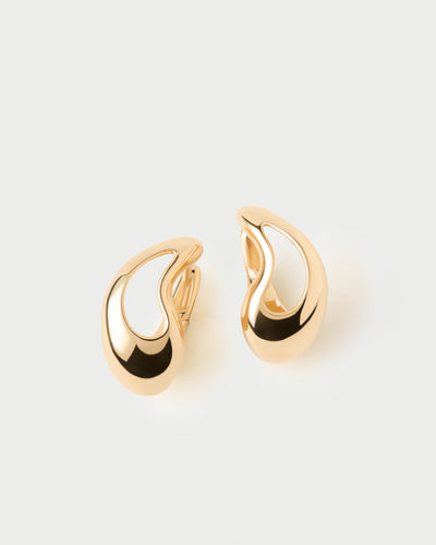 PDPAOLA Tempo Hoop Earrings - Gold | Mocha Australia