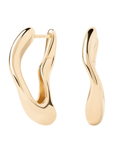 PDPAOLA Sense Hoops - Gold | Mocha Australia