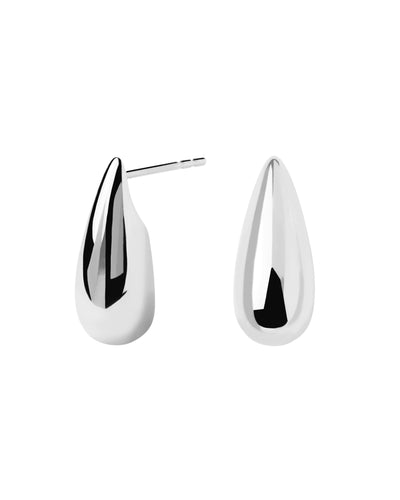 PDPAOLA Large Sugar Earrings - Silver | Mocha Australia
