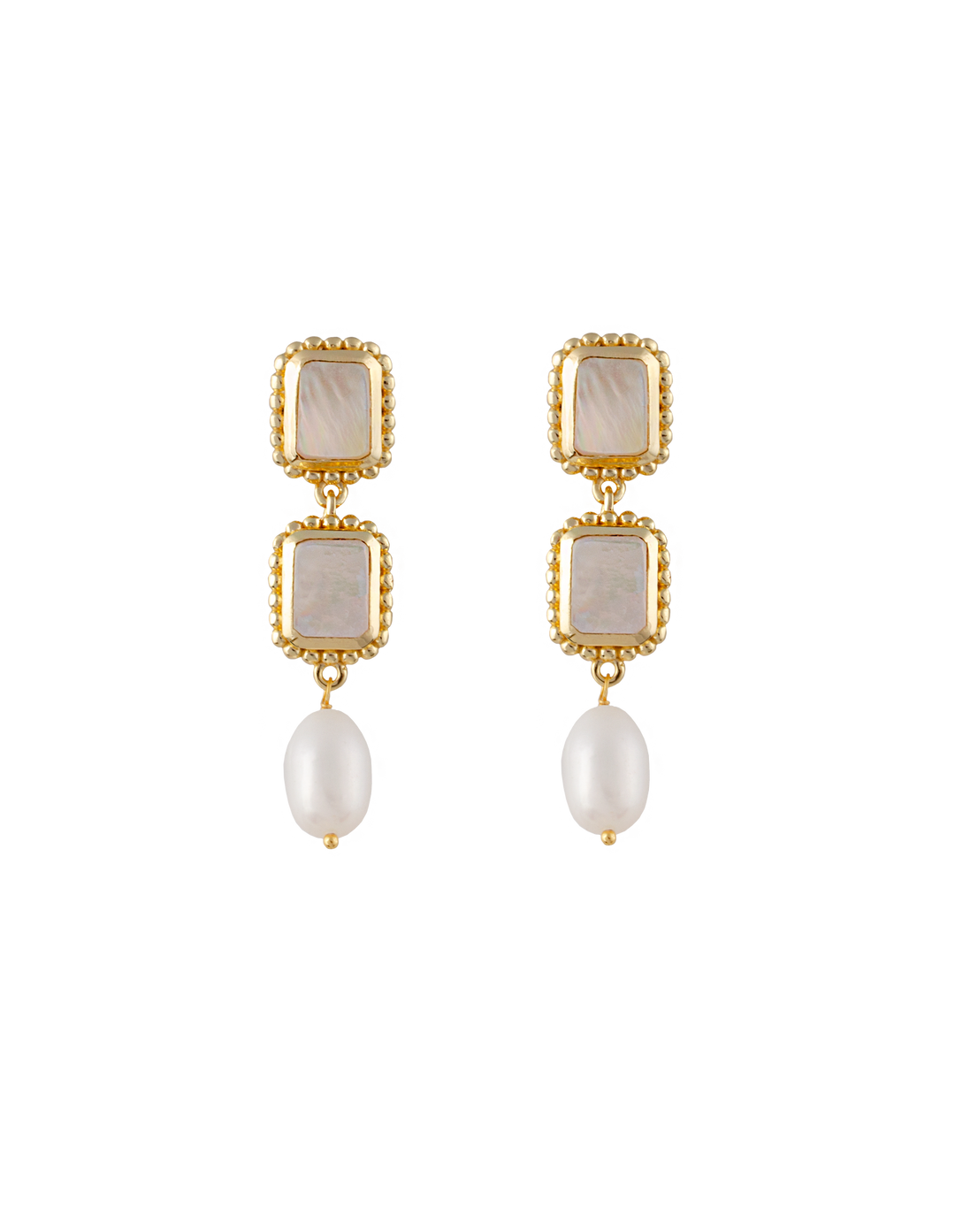 Bianc Camilla Earrings Gold Mocha Australia