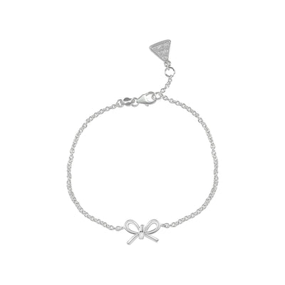 Mocha Von Treskow Belcher Bow Bracelet - Silver | Mocha Australia