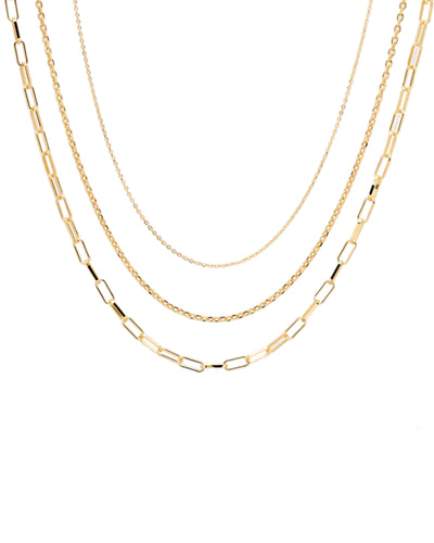 PDPAOLA Essentials Necklace Set - Gold | Mocha Australia