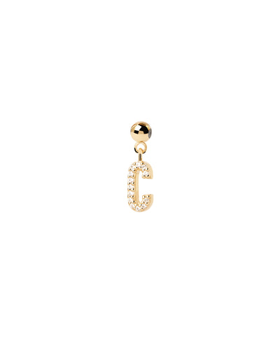 PDPAOLA Letter 'C' Charm | Mocha Australia