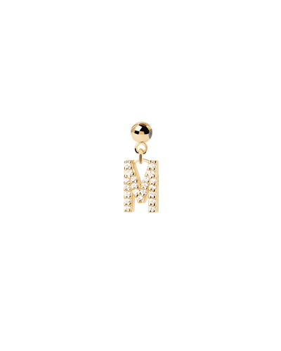 PDPAOLA Letter 'M' Charm | Mocha Australia