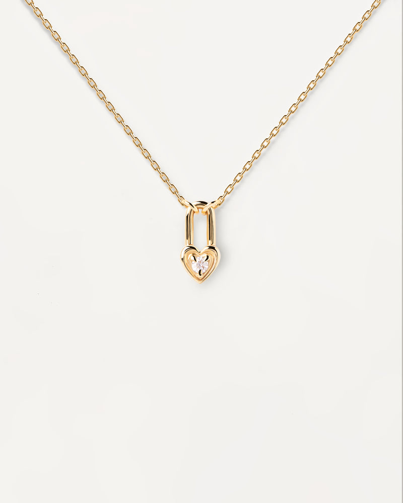 PDPDAOLA Heart Padlock Necklace | Mocha Australia