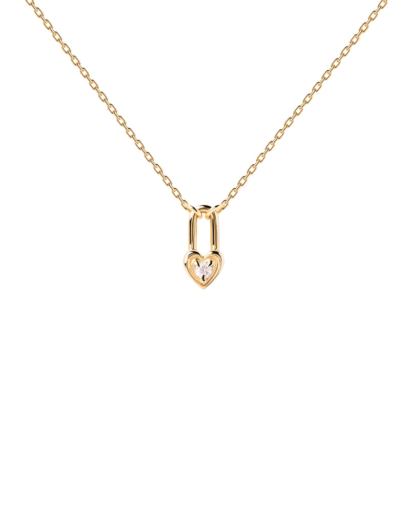 PDPDAOLA Heart Padlock Necklace | Mocha Australia