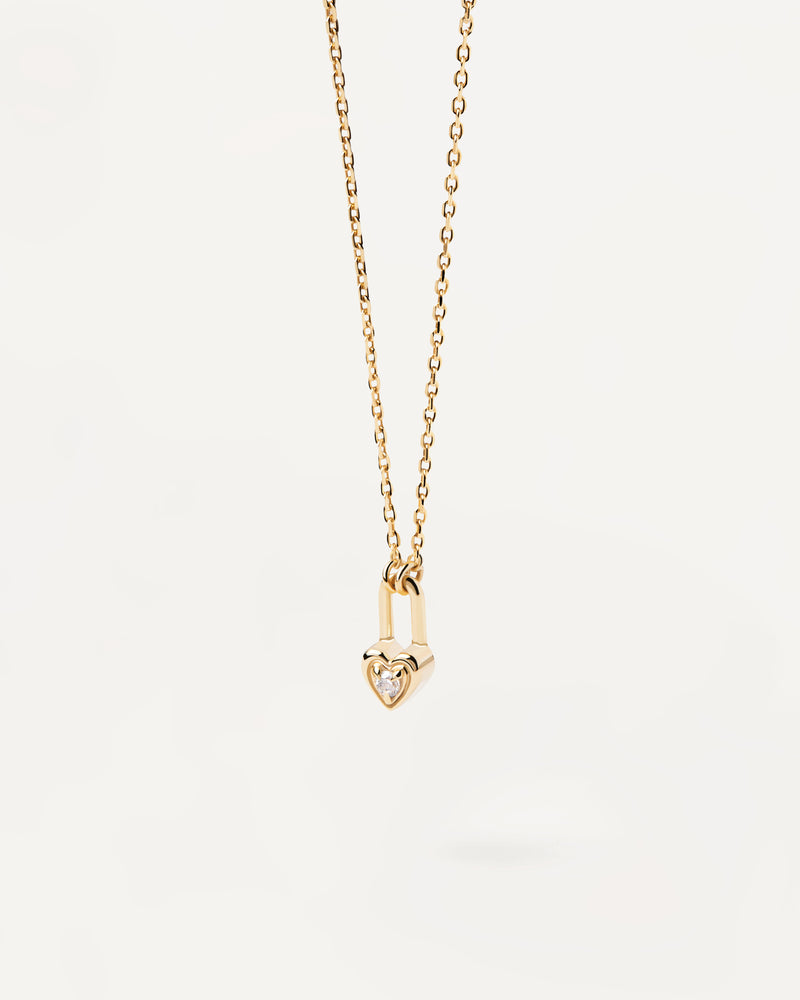 PDPDAOLA Heart Padlock Necklace | Mocha Australia
