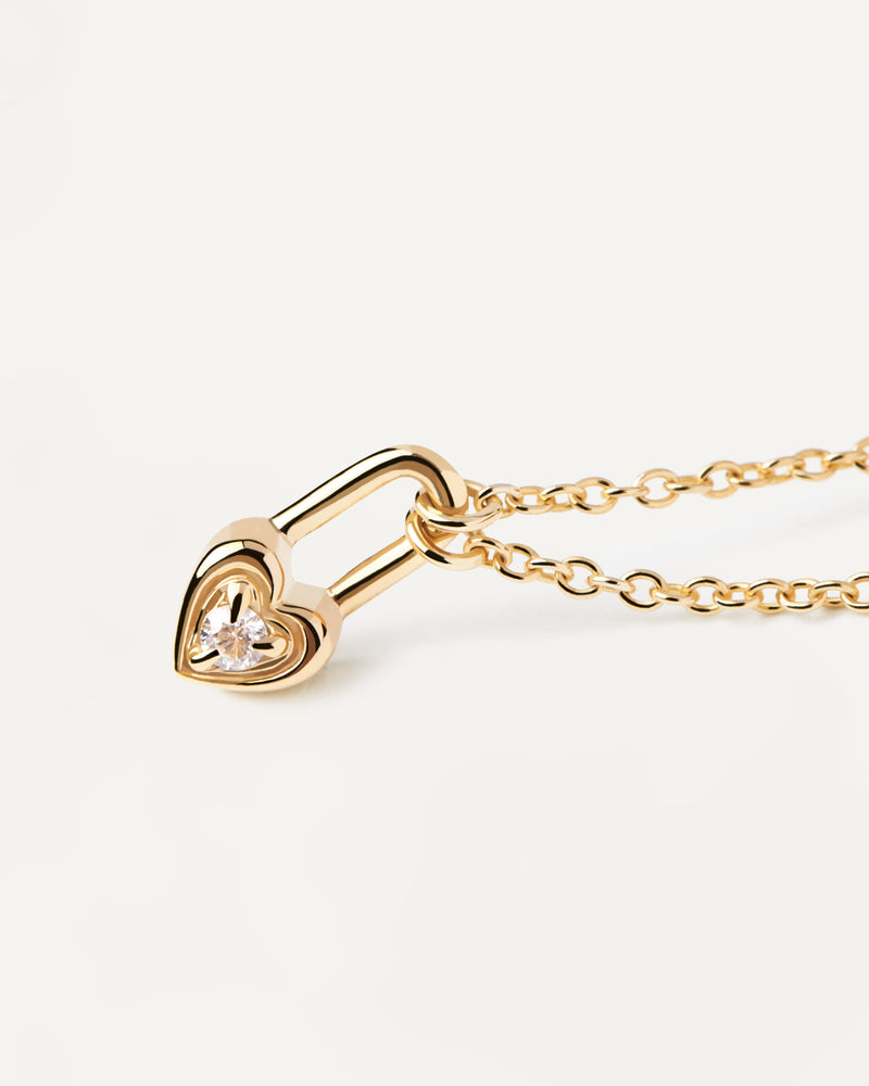 PDPDAOLA Heart Padlock Necklace | Mocha Australia