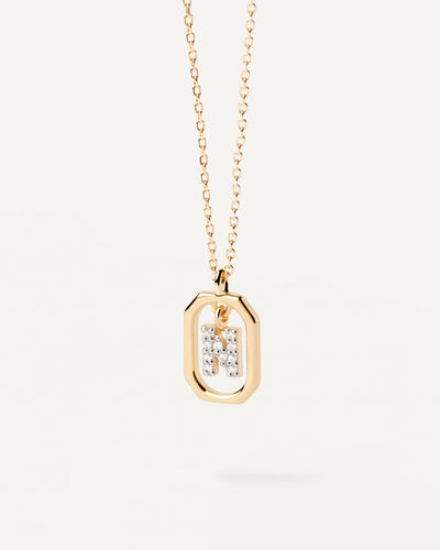 PDPAOLA Mini Letter N Necklace - Gold | Mocha Australia