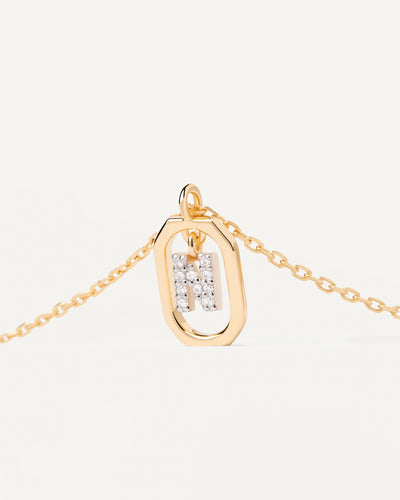 PDPAOLA Mini Letter N Necklace - Gold | Mocha Australia