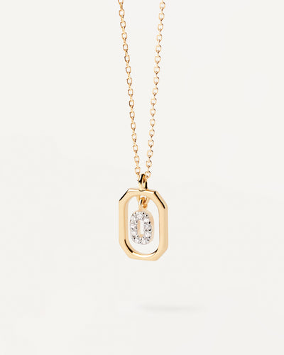 PDPAOLA Mini Letter O Necklace - Gold | Mocha Australia