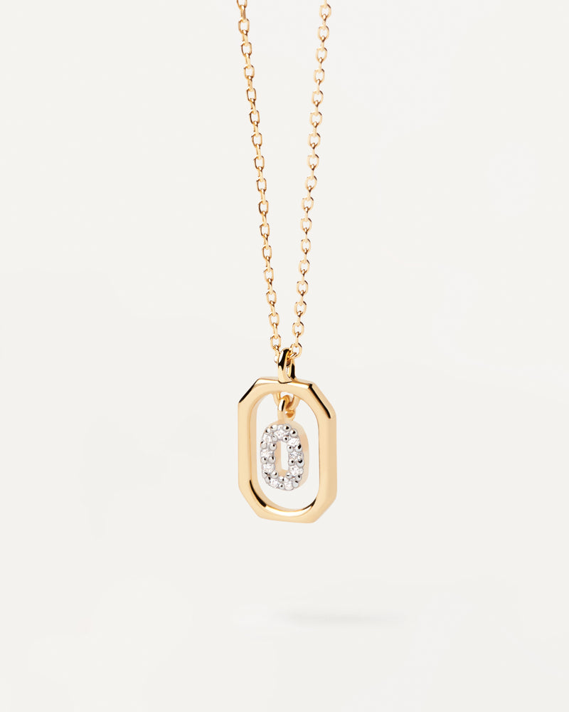 PDPAOLA Mini Letter O Necklace - Gold | Mocha Australia