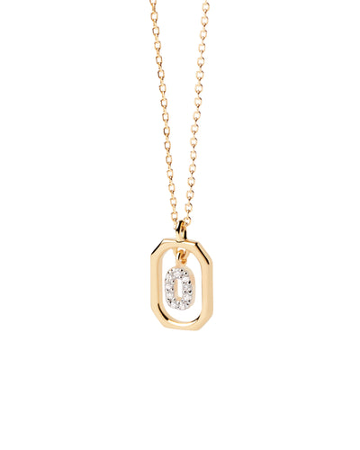 PDPAOLA Mini Letter O Necklace - Gold | Mocha Australia