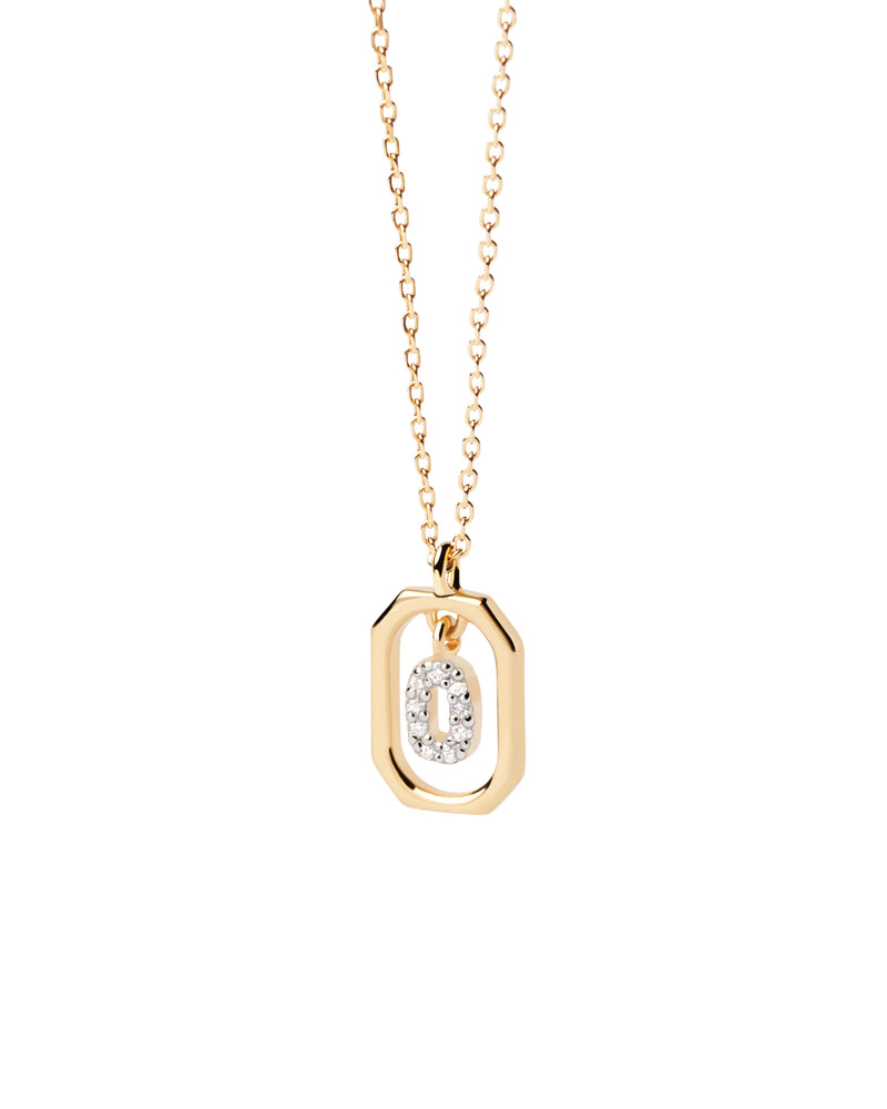 PDPAOLA Mini Letter O Necklace - Gold | Mocha Australia