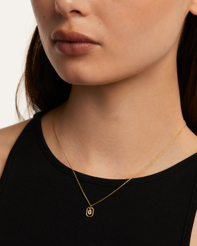 PDPAOLA Mini Letter O Necklace - Gold | Mocha Australia
