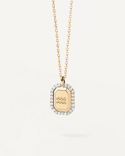 PDPAOLA Aquarius Necklace- Gold | Mocha Australia