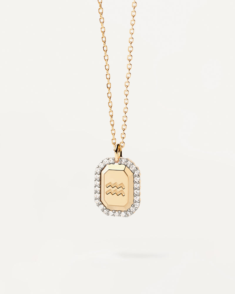 PDPAOLA Aquarius Necklace- Gold | Mocha Australia