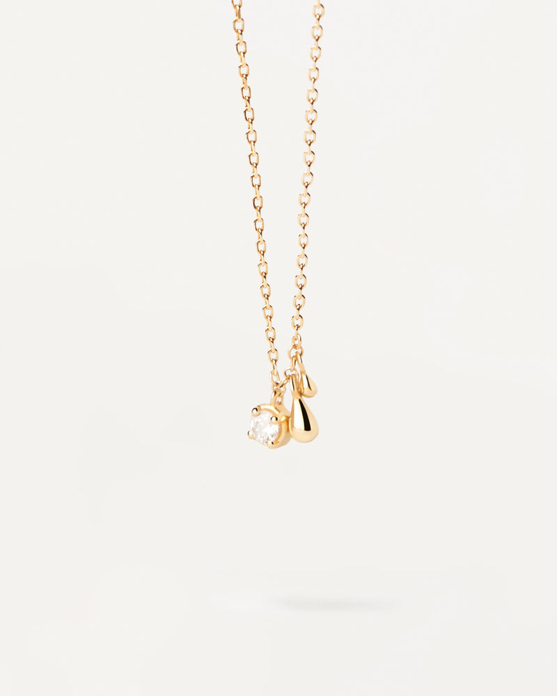 PDPAOLA Water Necklace- Gold | Mocha Australia